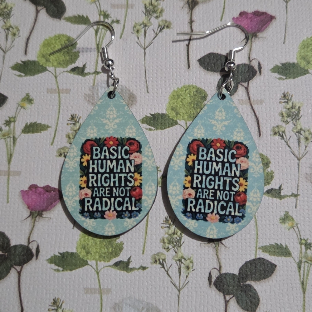 Human Rights Earrings